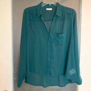 Urban Outfitters Silence+noise Green Transparent Shirt S